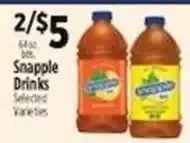 Pioneer Supermarkets Snapple Drinks offer
