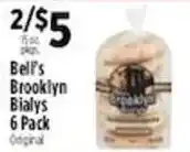 Pioneer Supermarkets Bell's Brooklyn Bialys offer