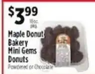 Pioneer Supermarkets Maple Donut Bakery Mini Gems Donuts offer
