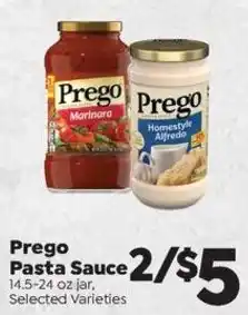 Sentry Prego pasta sauce offer