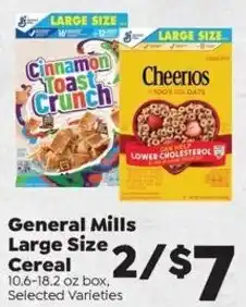Sentry General Mills Large Size Cereal offer