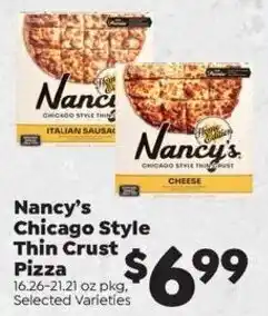 Sentry Nancy's Chicago Style Thin Crust Pizza offer