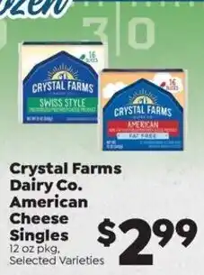 Sentry Crystal Farms American Cheese Singles offer