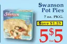Market Basket Swanson Pot Pies offer