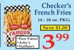 Market Basket Checker's French Fries offer