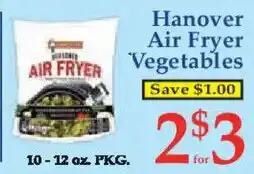 Market Basket Hanover air fryer vegetables offer