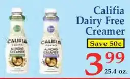 Market Basket Califia Dairy Free Creamer offer