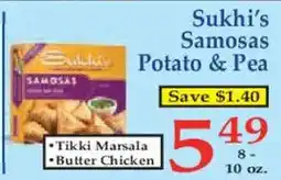 Market Basket Sukhi's Samosas Potato & Pea offer