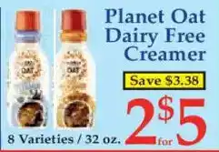 Market Basket Planet Oat Dairy Free Creamer offer