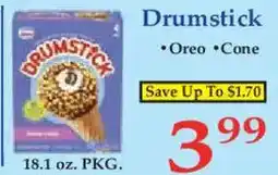 Market Basket Drumstick Oreo Cone offer