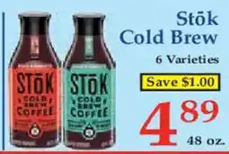 Market Basket Stök cold brew coffee offer