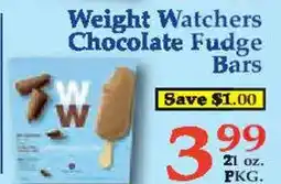Market Basket Weight Watchers Chocolate Fudge Bars offer