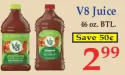 Market Basket V8 Juice offer