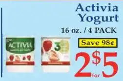 Market Basket Activia Yogurt offer