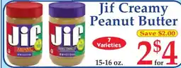 Market Basket Jif Creamy Peanut Butter offer