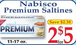 Market Basket Nabisco premium saltines offer