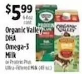 Pioneer Supermarkets Organic Valley DHA Omega-3 Milk offer