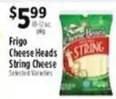 Pioneer Supermarkets Frigo Cheese Heads String Cheese offer