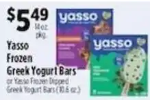 Pioneer Supermarkets Yasso Frozen Greek Yogurt Bars offer