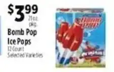 Pioneer Supermarkets Bomb Pop Ice Pops offer