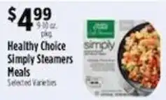 Pioneer Supermarkets Healthy Choice Simply Steamers Meals offer