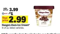 Meijer Haagen-Dazs Ice Cream offer