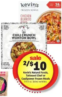 Meijer Kevin's Natural Foods, Tattooed Chef or Caulipower Frozen Meals offer
