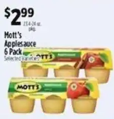 Pioneer Supermarkets Mott's Applesauce offer