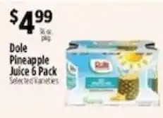 Pioneer Supermarkets Dole Pineapple Juice offer