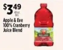 Pioneer Supermarkets Apple & Eve 100% Cranberry Juice Blend offer