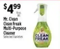Pioneer Supermarkets Mr. Clean Clean Freak Multi-Purpose Cleaner offer