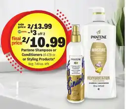 Meijer Pantene Shampoos or Conditioners or Styling Products offer