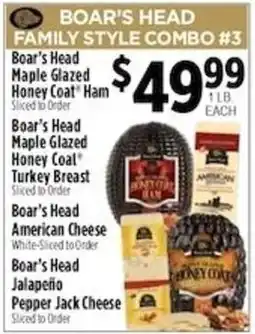 Pioneer Supermarkets Boar's Head Family Style Combo #3 offer