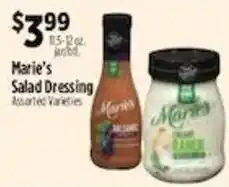Pioneer Supermarkets Marie's Salad Dressing offer