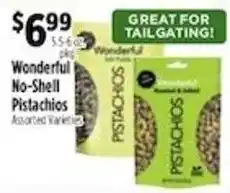 Pioneer Supermarkets Wonderful no-shell pistachios offer