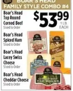 Pioneer Supermarkets Boar's Head Family Style Combo #4 offer