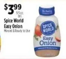 Pioneer Supermarkets Spice World Easy Onion offer