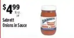 Pioneer Supermarkets Sabrett Onions in Sauce offer