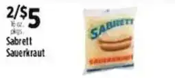 Pioneer Supermarkets Sabrett Sauerkrout offer