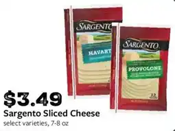 Fareway Sargento sliced cheese offer