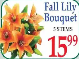 Market Basket Fall Lily Bouquet offer
