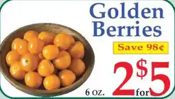 Market Basket Golden Berries offer