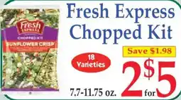 Market Basket Fresh Express chopped kit offer