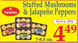 Market Basket Stuffed Mushrooms & Jalapeño Peppers offer