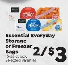 Sentry Essential Everyday Storage or Freezer Bags offer
