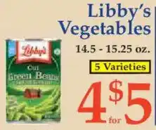 Market Basket Libby's Vegetables offer