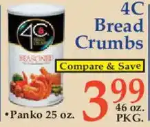 Market Basket 4C bread crumbs offer