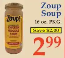 Market Basket Zoup! chicken noodle soup offer