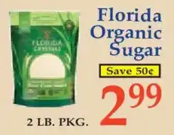 Market Basket Florida organic sugar offer