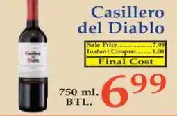 Market Basket Casillero del Diablo offer